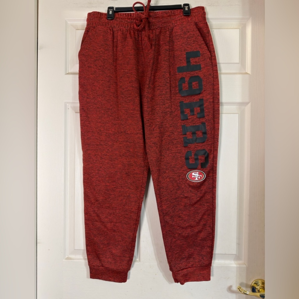 NFL Official Team Men's San Francisco 49ers Joggers Sweatpants Sz L‎ EUC